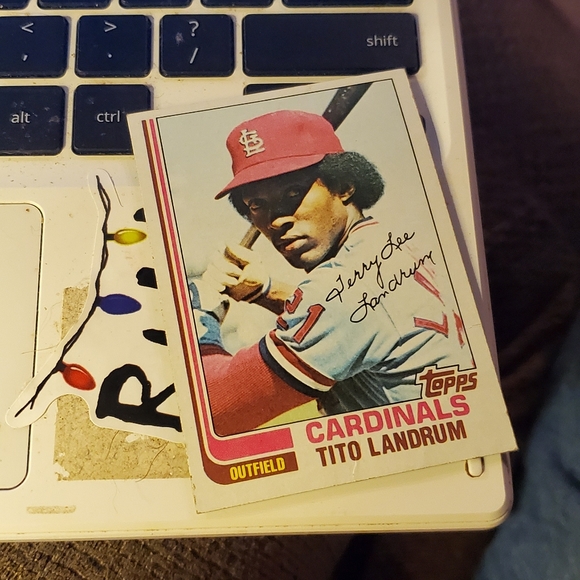 Other - Tito Landrum baseball card